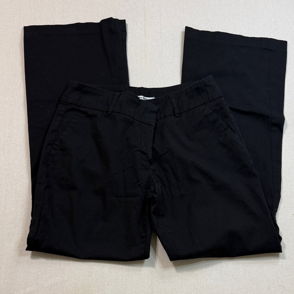 Dalia Collection Classic Black Flare Pants
